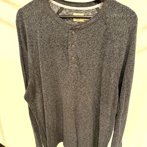 Faherty Heathered Gray Henley size XXL